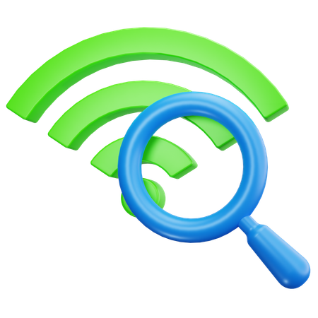 Wifi Search  3D Icon