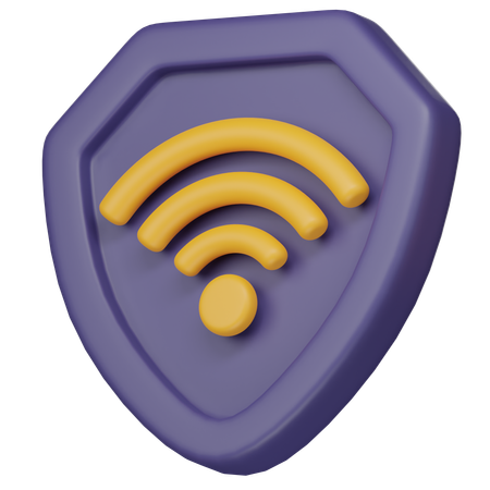 Wifi Security  3D Icon
