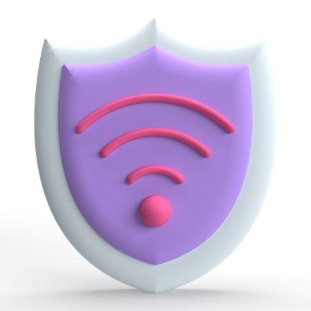 Wifi Security  3D Icon