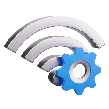 WiFi Settings  3D Icon