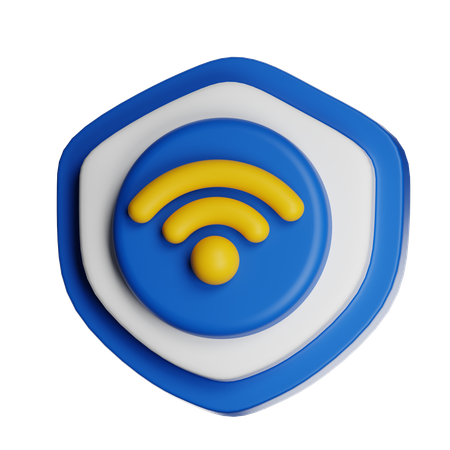 Wifi Shield  3D Icon