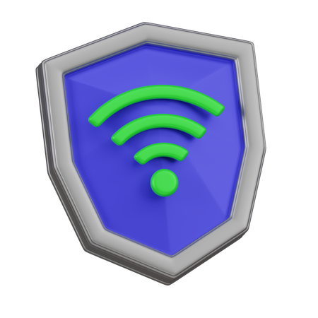 Wifi Shield  3D Icon