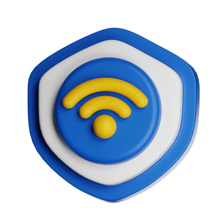 Wifi Shield  3D Icon