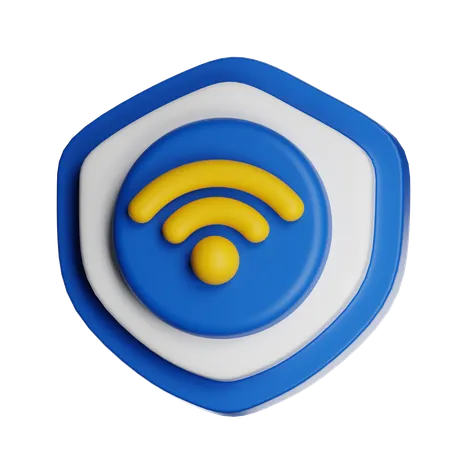Wifi Shield  3D Icon