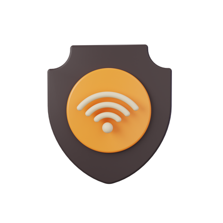 Wifi Shield  3D Icon