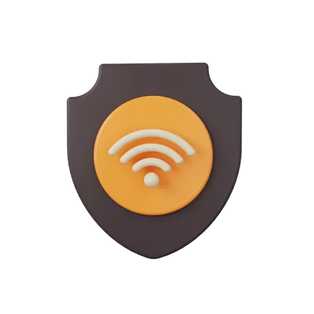 Wifi Shield  3D Icon