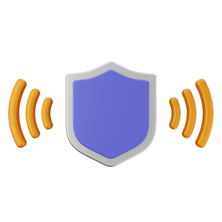 Wifi Shield Protection  3D Icon