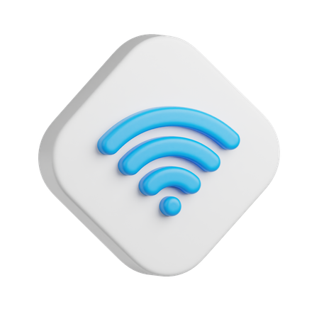 Wi-Fi サイン  3D Icon