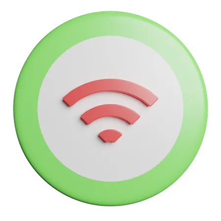 Wifi Internet Wireless 3D Icon