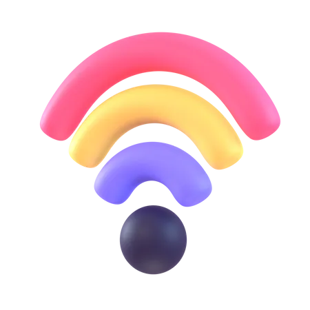 Wifi Signal  3D Icon