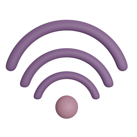 Wifi Signal  3D Icon