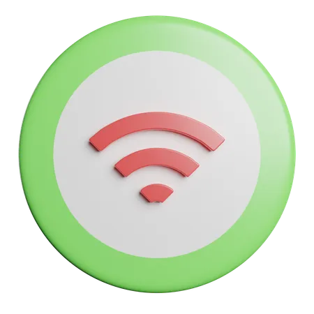 Wifi Signal  3D Icon