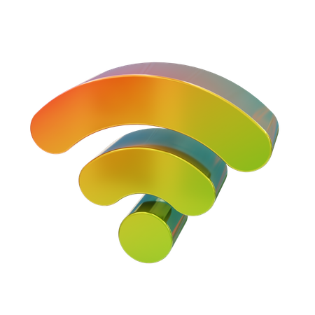 Wifi Signal  3D Icon