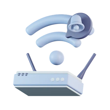 Wifi Signal Notification  3D Icon
