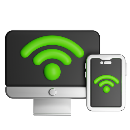Wifi Transfer  3D Icon