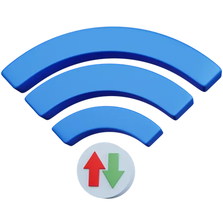 Wifi Transfer 3D Icon