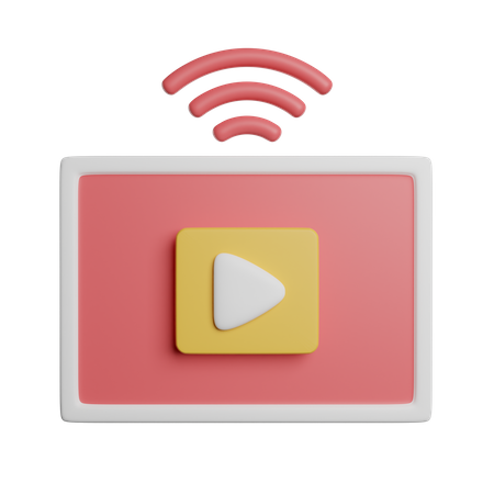 Wifi Tv 3D Icon
