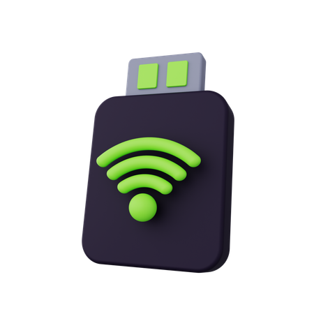 Wifi Usb  3D Icon