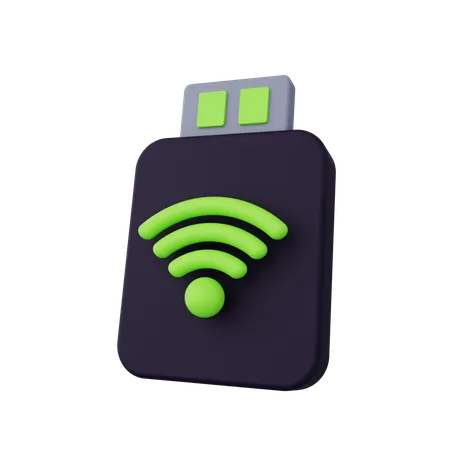 Wifi Usb  3D Icon