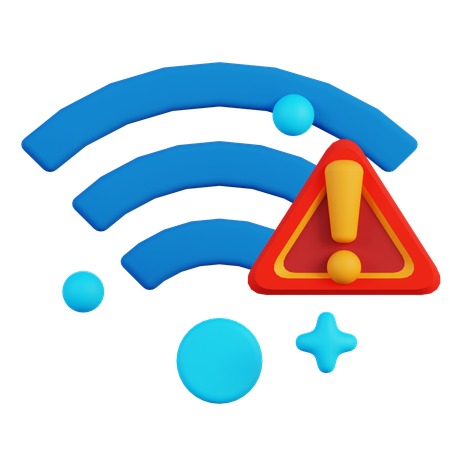 WIFI WARNING  3D Icon