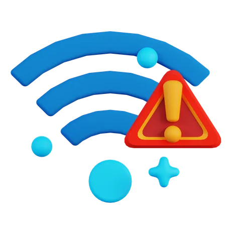 WIFI WARNING  3D Icon