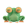 3d wild frog