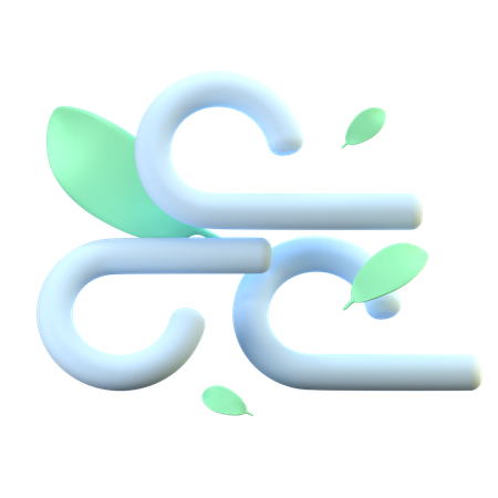 Wind  3D Icon