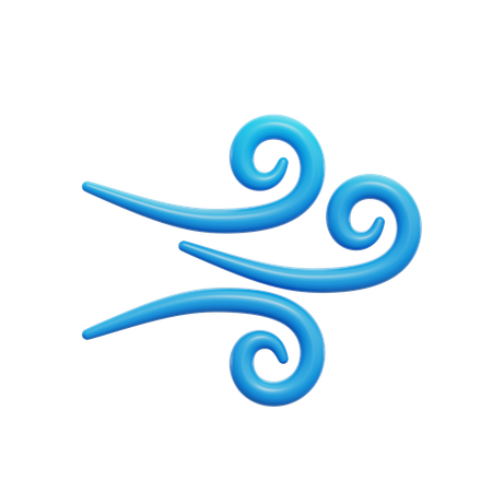 Wind  3D Icon