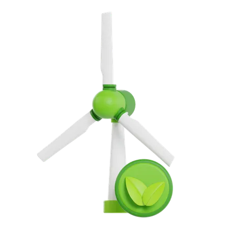 Wind Energy  3D Icon