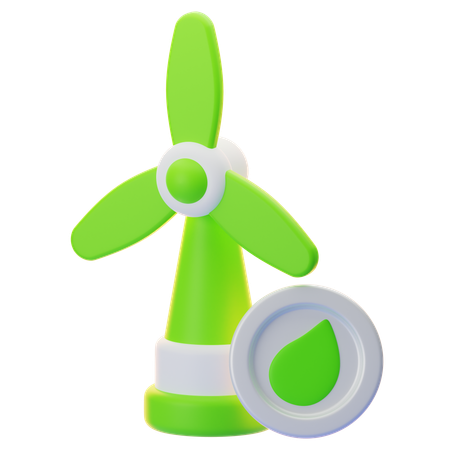 Wind Energy  3D Icon