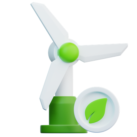 Wind Energy  3D Icon