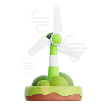 Wind Energy  3D Icon