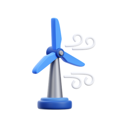 Wind Energy  3D Icon