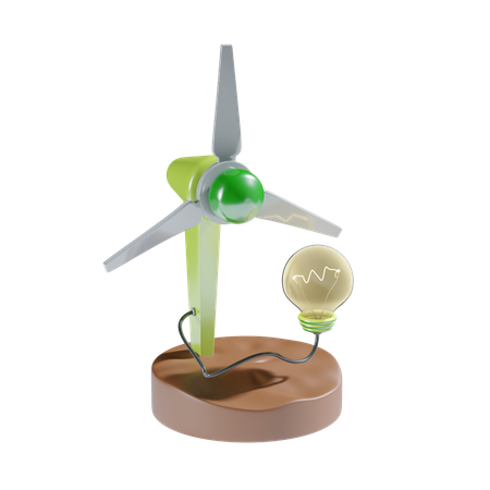 Wind Energy  3D Icon