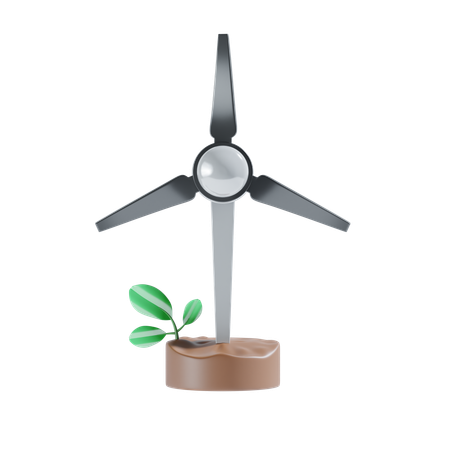 Wind Energy  3D Icon