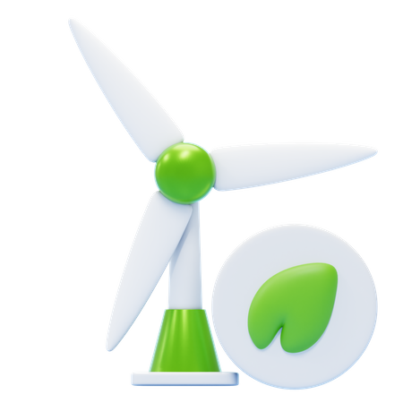 Wind Energy  3D Icon