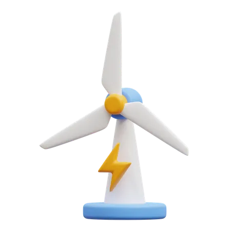 Wind Energy  3D Icon