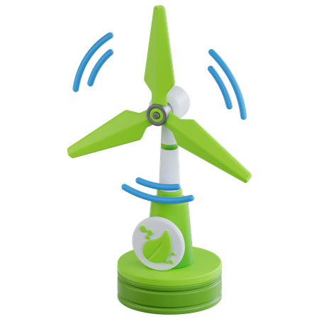 Wind Energy  3D Icon