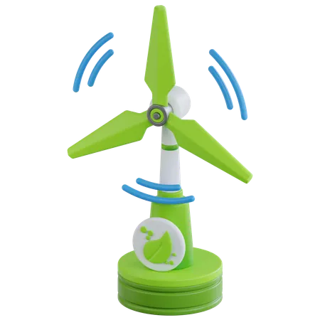 Wind Energy  3D Icon