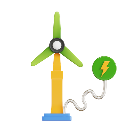 Wind Energy  3D Icon