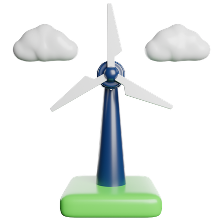 Wind Energy  3D Icon