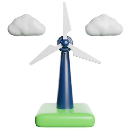 Wind Energy  3D Icon