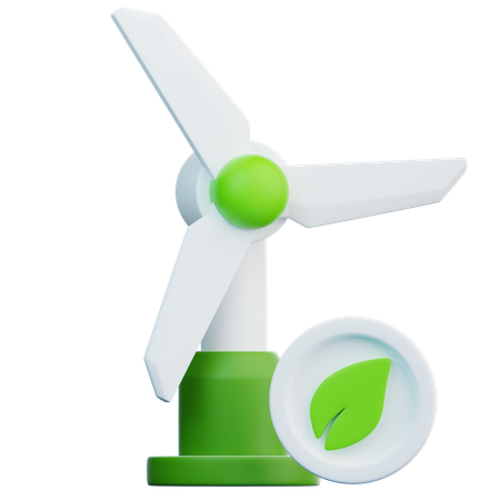 Wind Energy  3D Icon