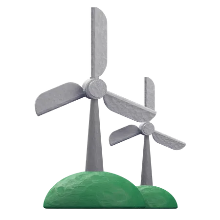 Wind Energy  3D Illustration