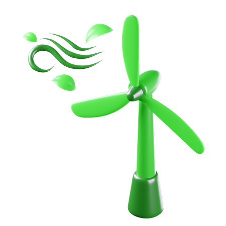 Wind energy  3D Icon