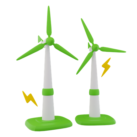 Wind Farm  3D Icon