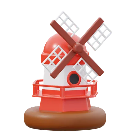 Wind Mill  3D Icon