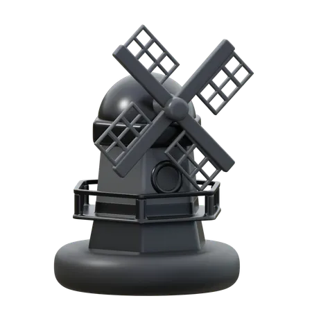 Wind Mill  3D Icon