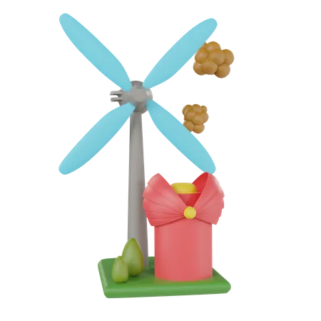 Wind Mill  3D Icon