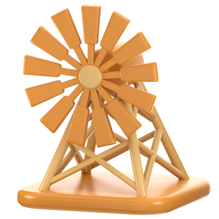 Wind Mill  3D Icon